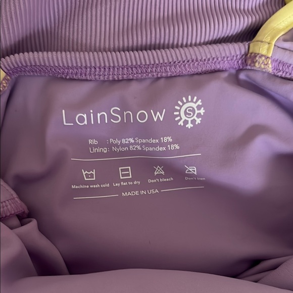 Lain Snow purple and Yellow One Piece Swimwear - Picture 2 of 6